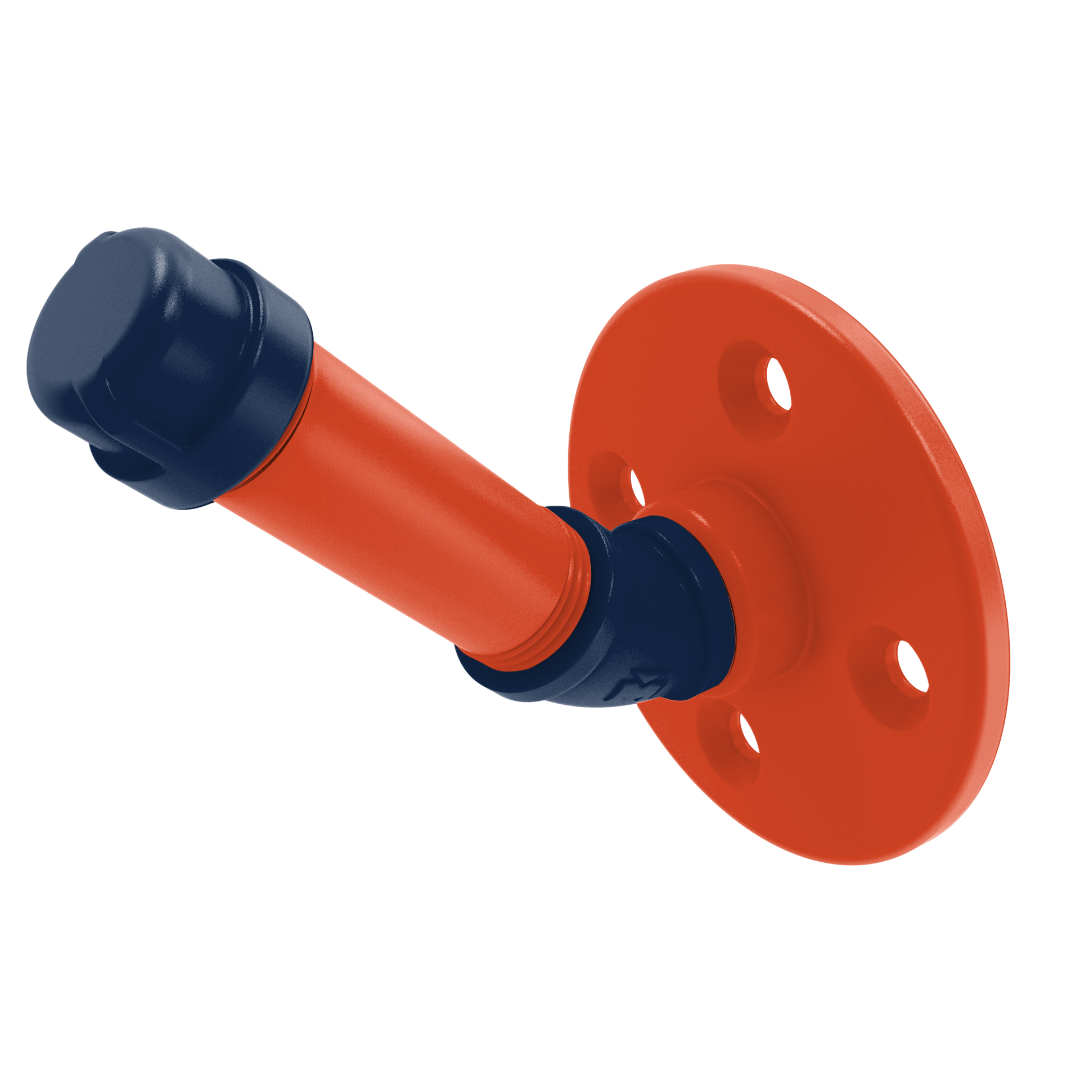 Collegiate Collection Single Robe Hook Champaign Orange and Blue Edition