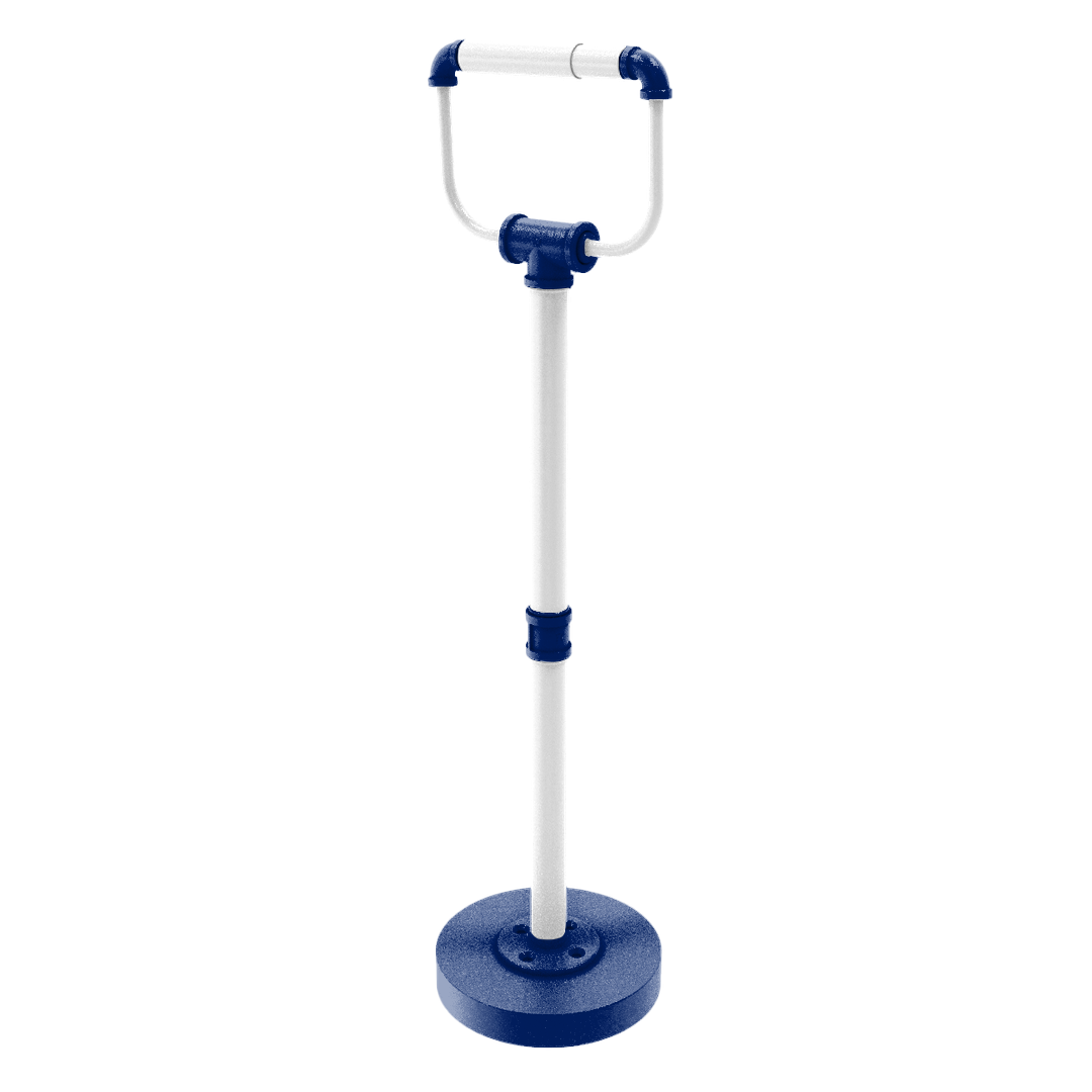 Collegiate Collection Freestanding Toilet Tissue Stand Durham Blue and White Edition