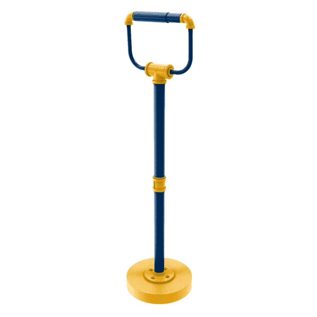 Collegiate Collection Freestanding Toilet Tissue Stand Bay Area Blue and Gold Edition