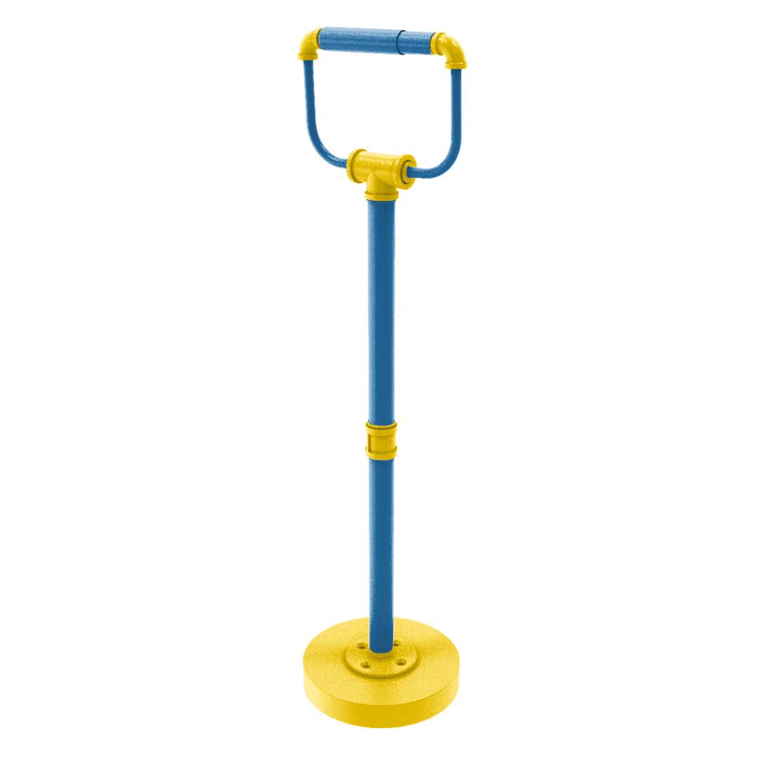 Collegiate Collection Freestanding Toilet Tissue Stand Westwood Blue and Gold Edition