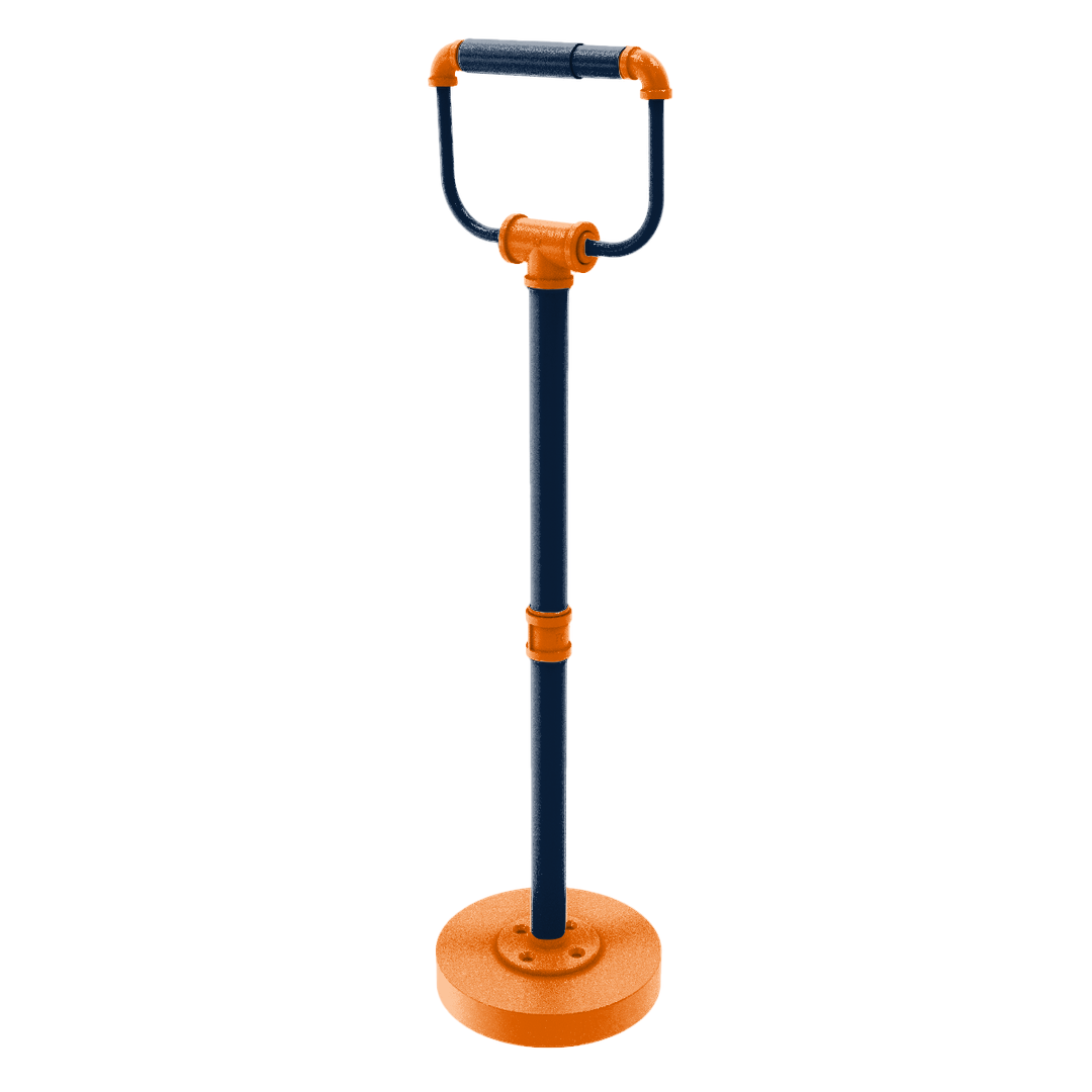 Collegiate Collection Freestanding Toilet Tissue Stand Upstate New York Orange and Navy Edition