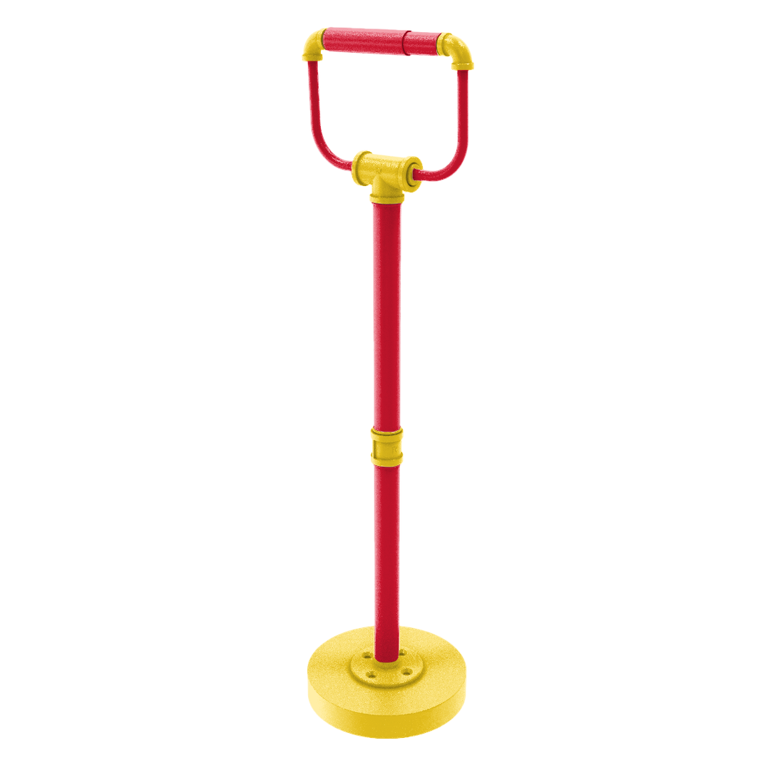 Collegiate Collection Freestanding Toilet Tissue Stand Chesapeake Red Black and Gold Edition