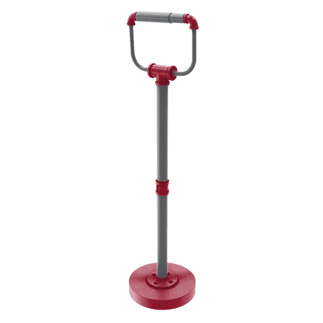 Collegiate Collection Freestanding Toilet Tissue Stand Pullman Crimson and Gray Edition