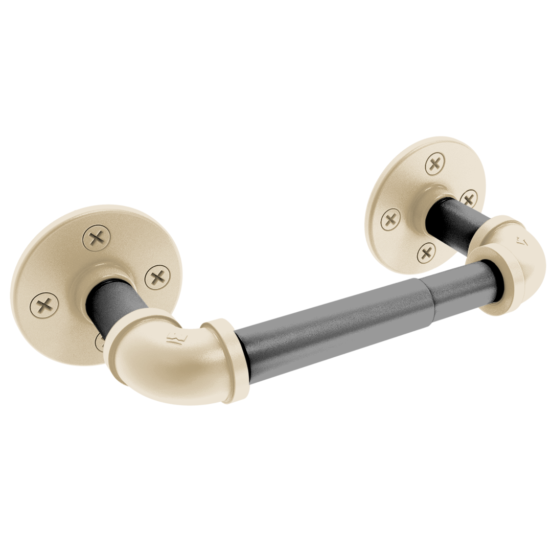 Collegiate Collection 2 Post Toilet Paper Holder West Lafayette Black and Gold Edition