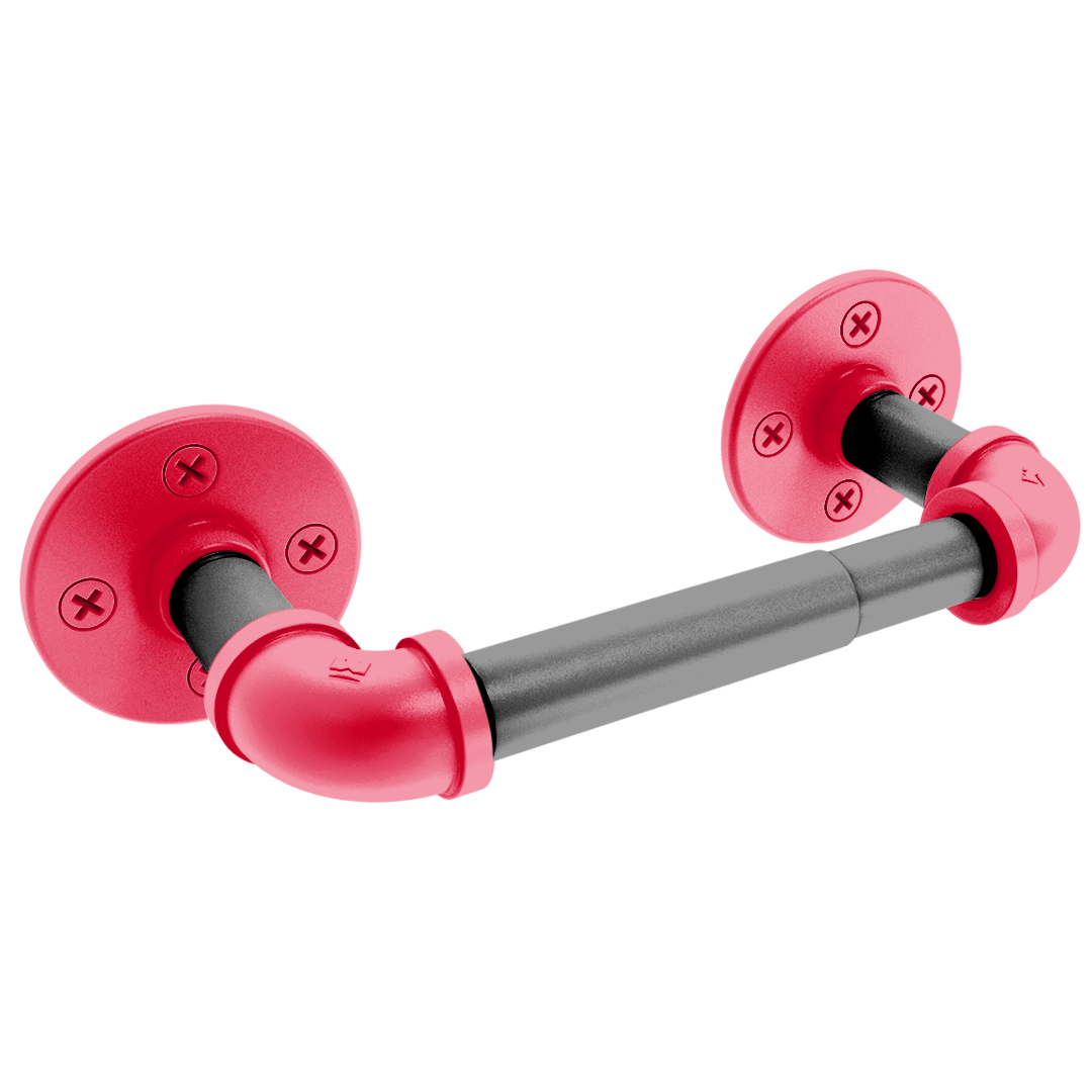 Collegiate Collection 2 Post Toilet Paper Holder Cincy Red and Black Edition