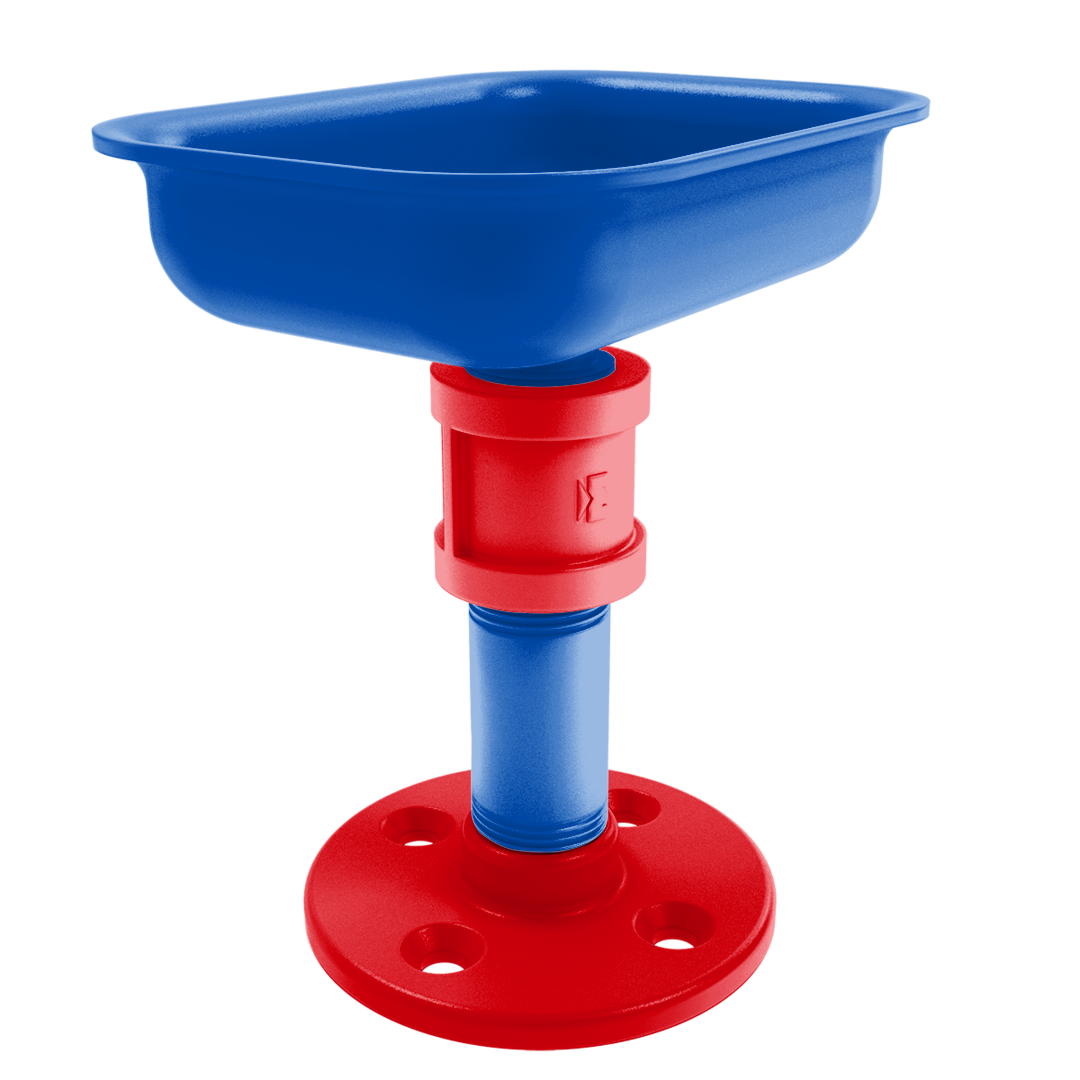 Collegiate Collection Vanity Top Soap Dish Lawrence Blue and Crimson Edition