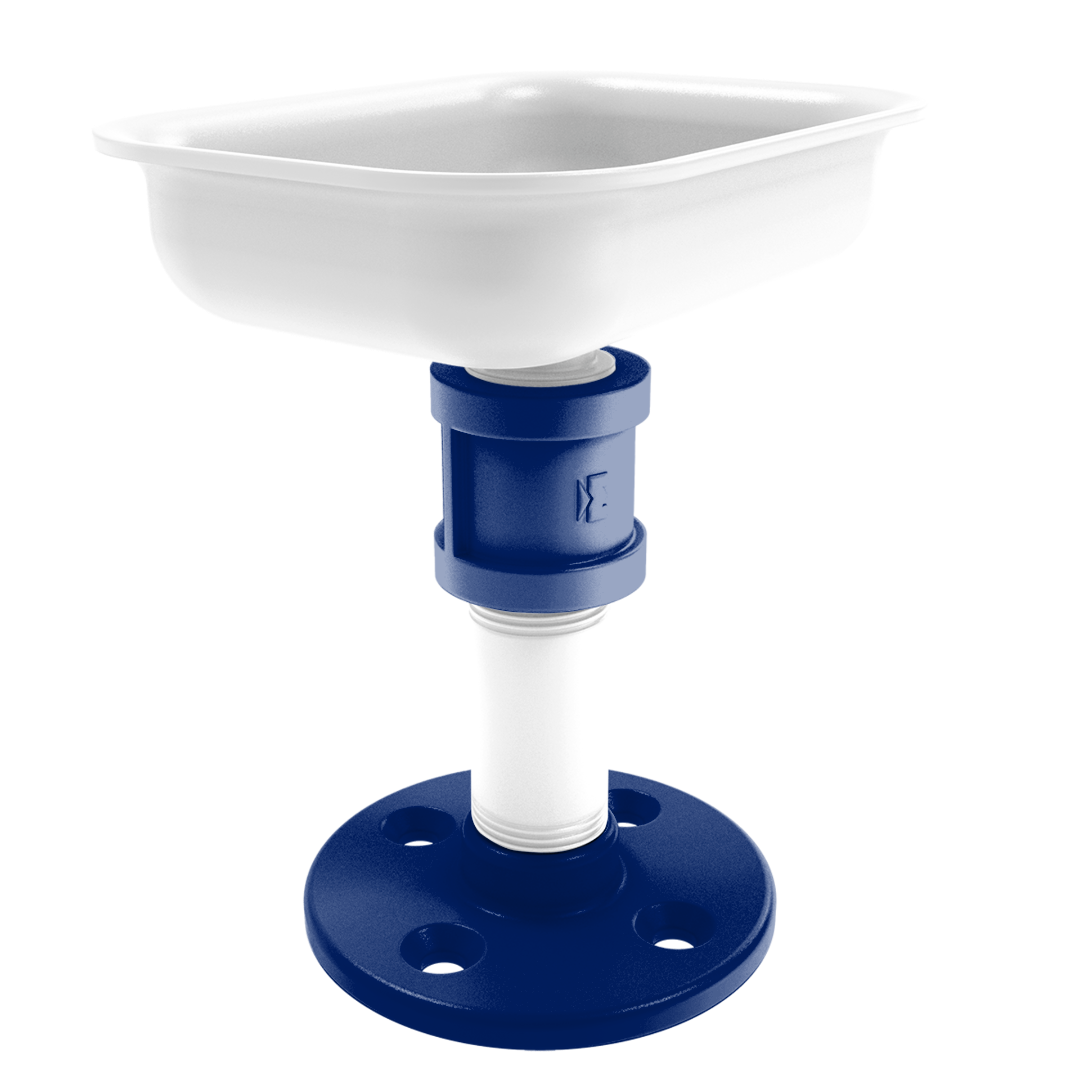 Collegiate Collection Vanity Top Soap Dish Durham Blue and White Edition