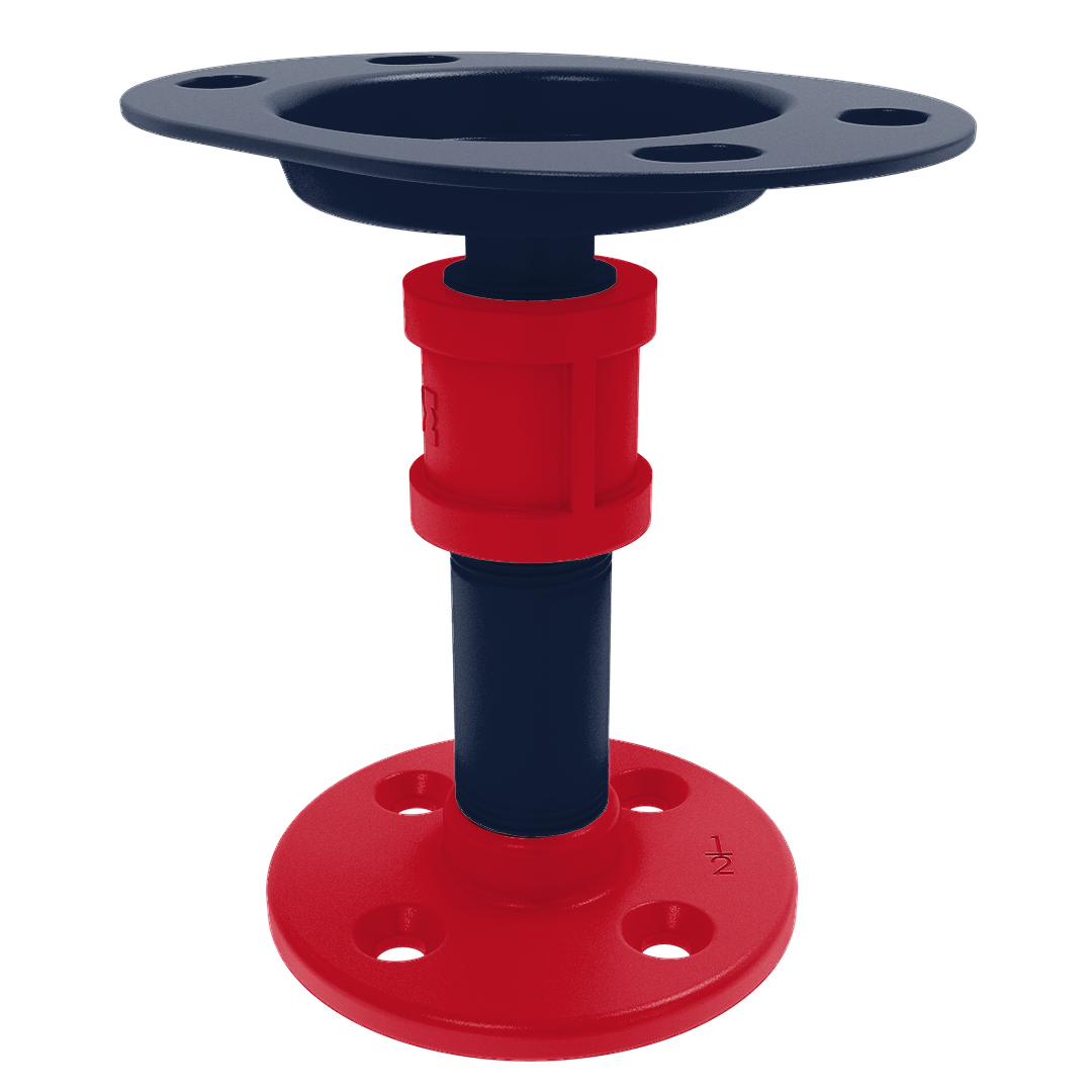 Collegiate Collection Vanity Top Toothbrush Holder Oxford Red and Navy Edition