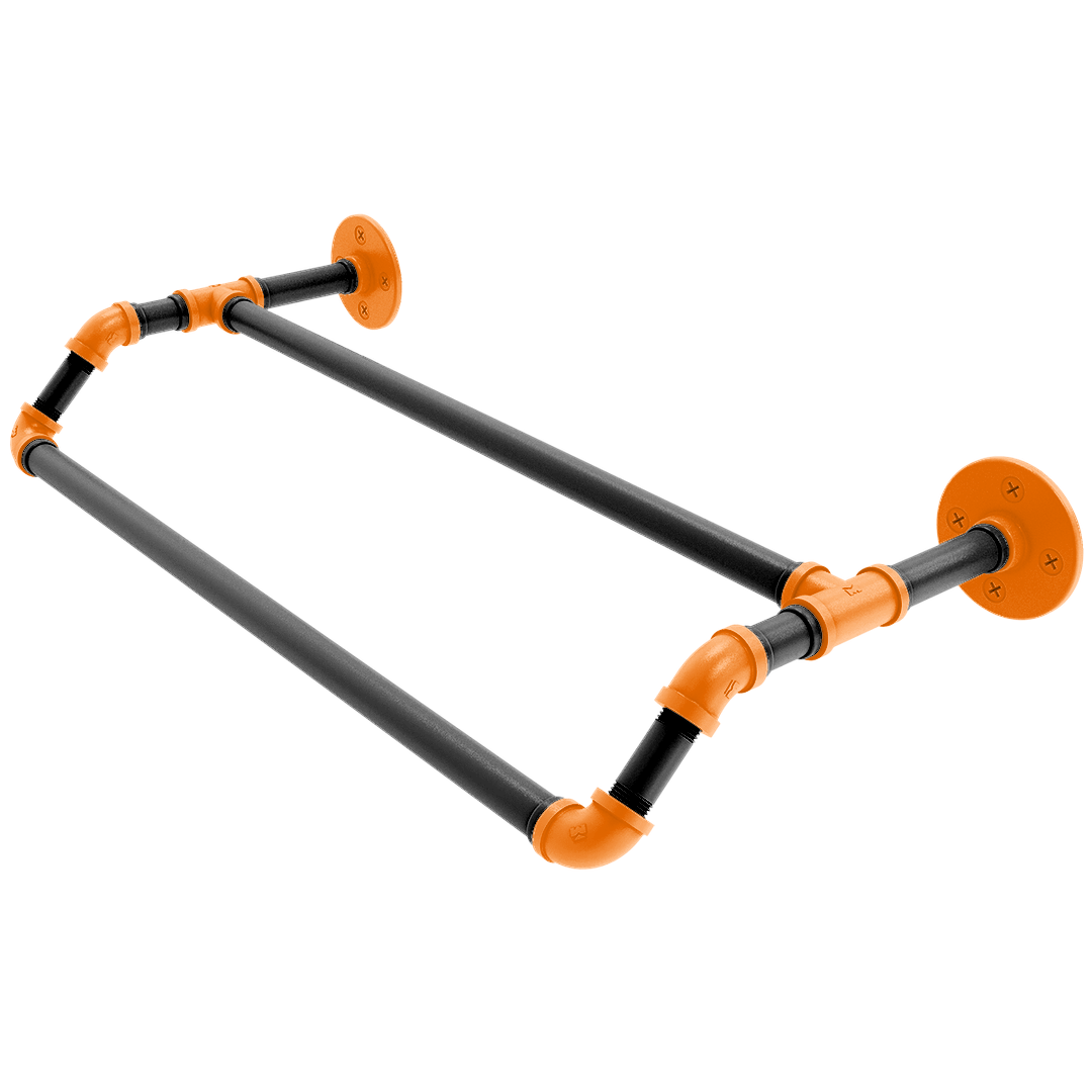 Collegiate Collection Double Towel Bar Stillwater Orange and Black Edition