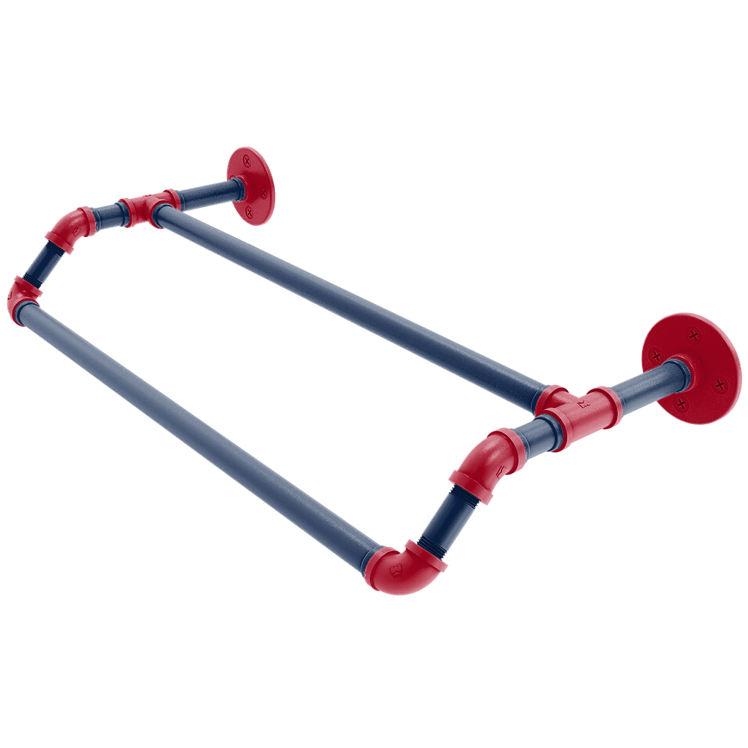 Collegiate Collection Double Towel Bar Tucson Red and Blue Edition