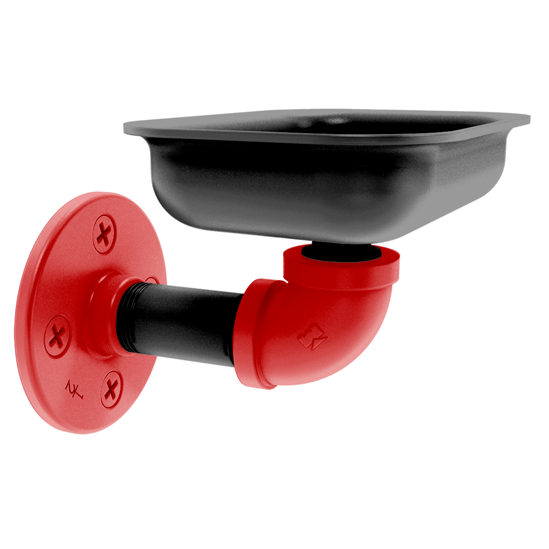 Collegiate Collection Wall Mounted Soap Dish Lubbock Red and Black Edition