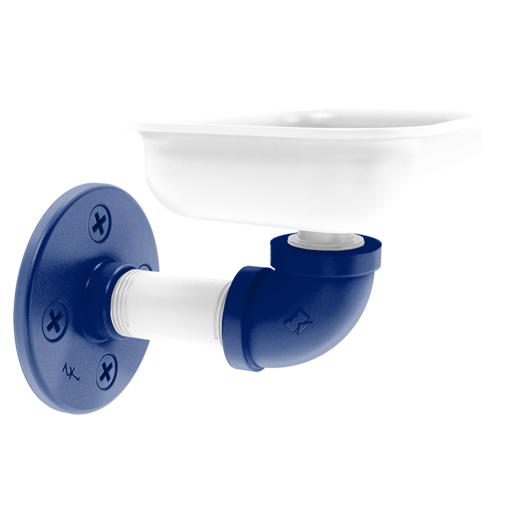 Collegiate Collection Wall Mounted Soap Dish Durham Blue and White Edition