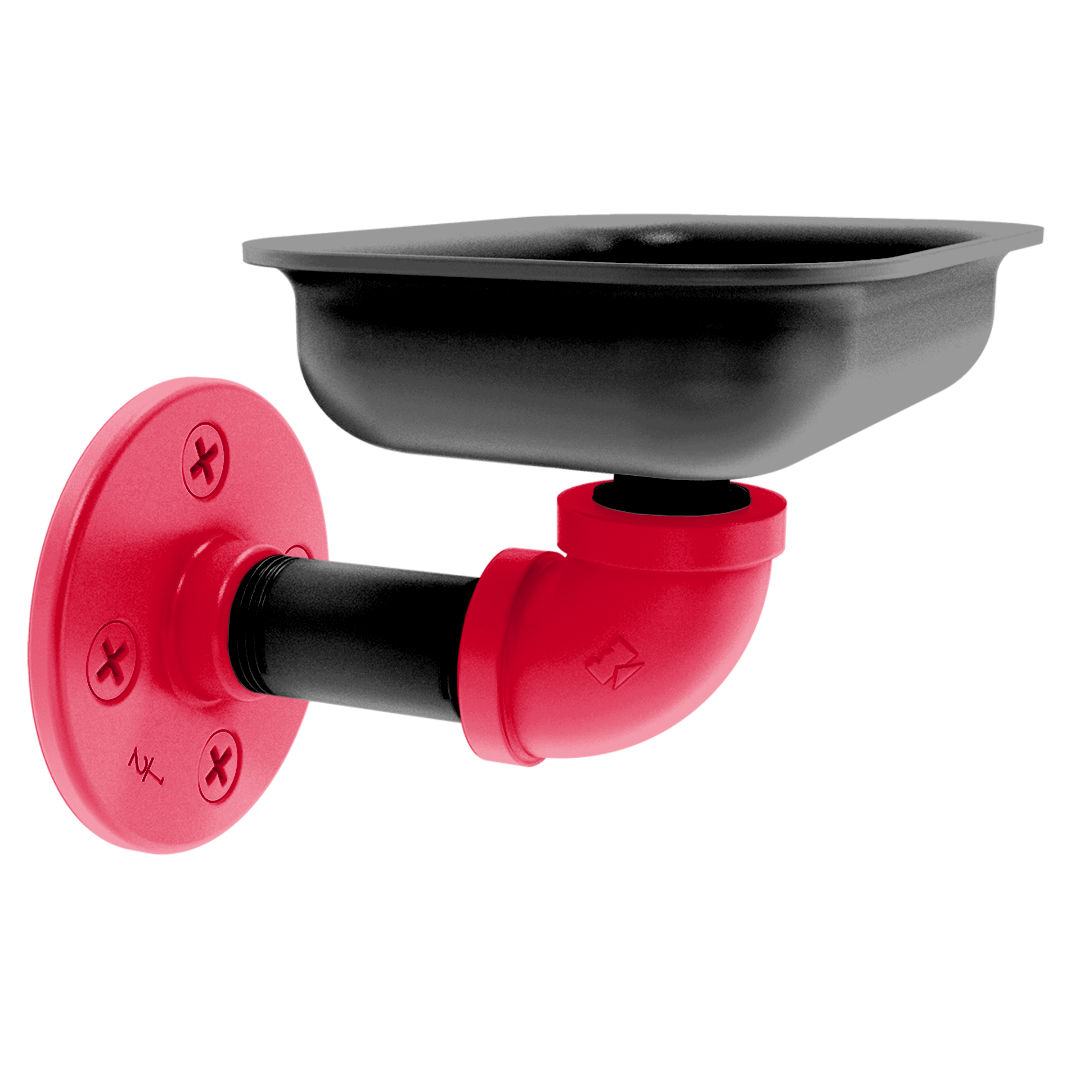 Collegiate Collection Wall Mounted Soap Dish Cincy Red and Black Edition