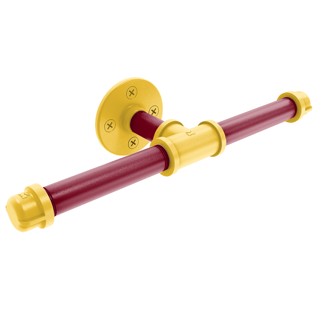 Collegiate Collection Double Roll Toilet Paper Holder Twin Cities Maroon and Gold Edition