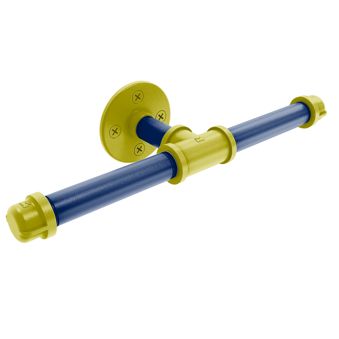 Collegiate Collection Double Roll Toilet Paper Holder Steel City Game Day Edition