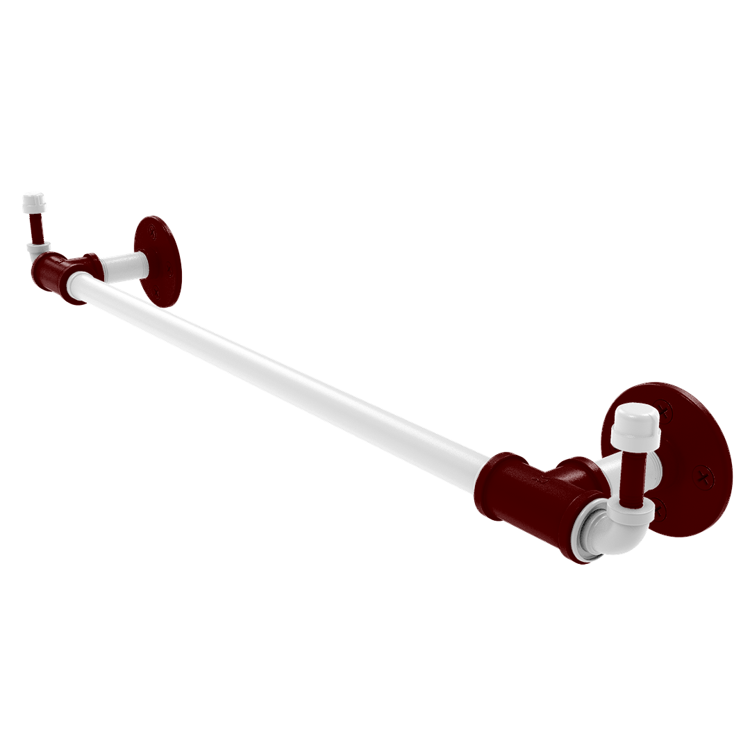 Collegiate Collection Towel Bar with Integrated Hooks College Station Maroon and White Edition