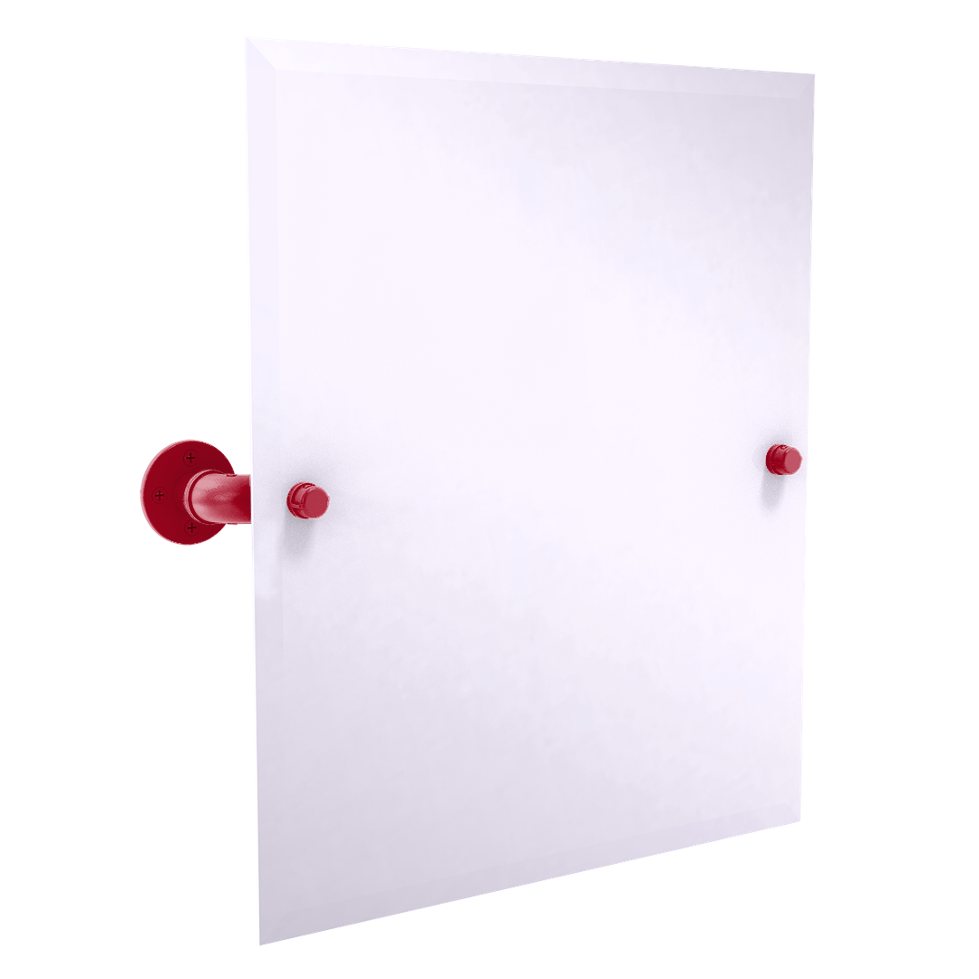 Collegiate Collection Frameless Rectangular Wall Mounted Tilt Mirror Tucson Red and Blue Edition