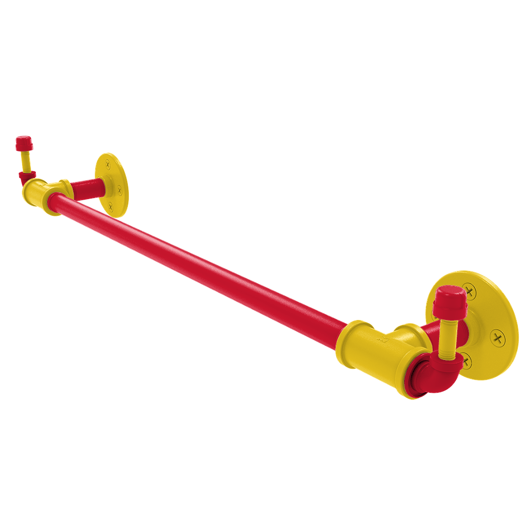 Collegiate Collection Towel Bar with Integrated Hooks Chesapeake Red Black and Gold Edition