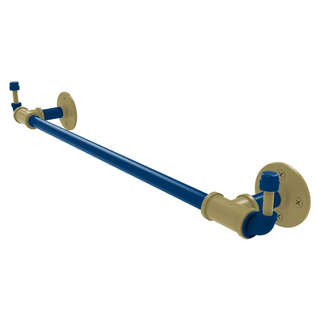 Collegiate Collection Towel Bar with Integrated Hooks Atlanta Gold and White Edition