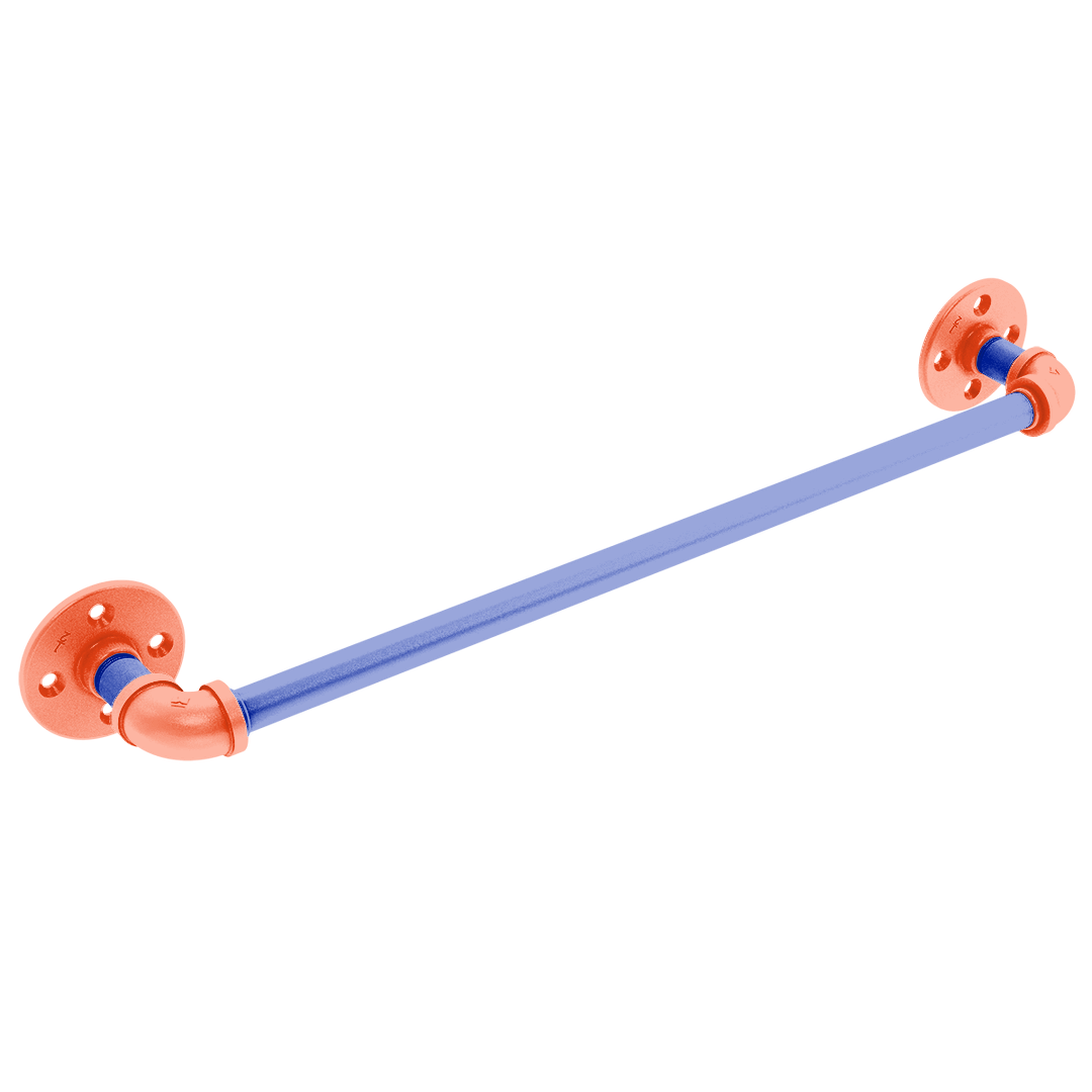 Collegiate Collection Towel Bar Swamp Blue and Orange Edition