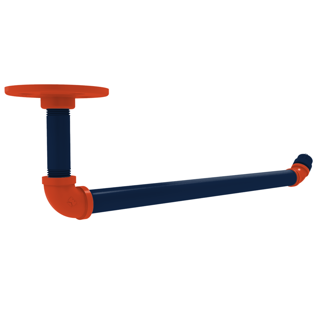 Collegiate Collection Under Cabinet Paper Towel Holder Champaign Orange and Blue Edition