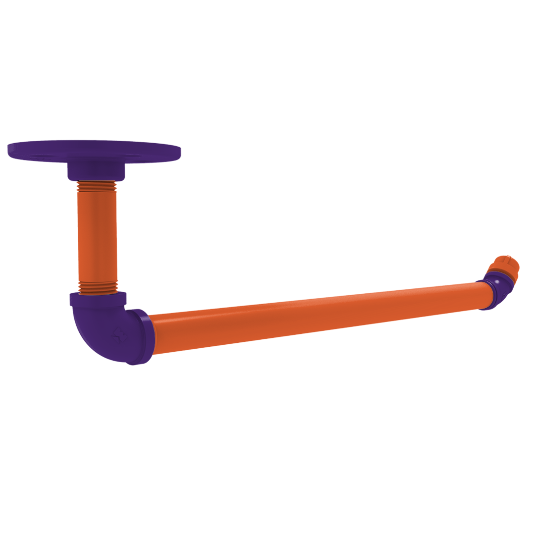 Collegiate Collection Under Cabinet Paper Towel Holder Foothills Orange and Purple Edition
