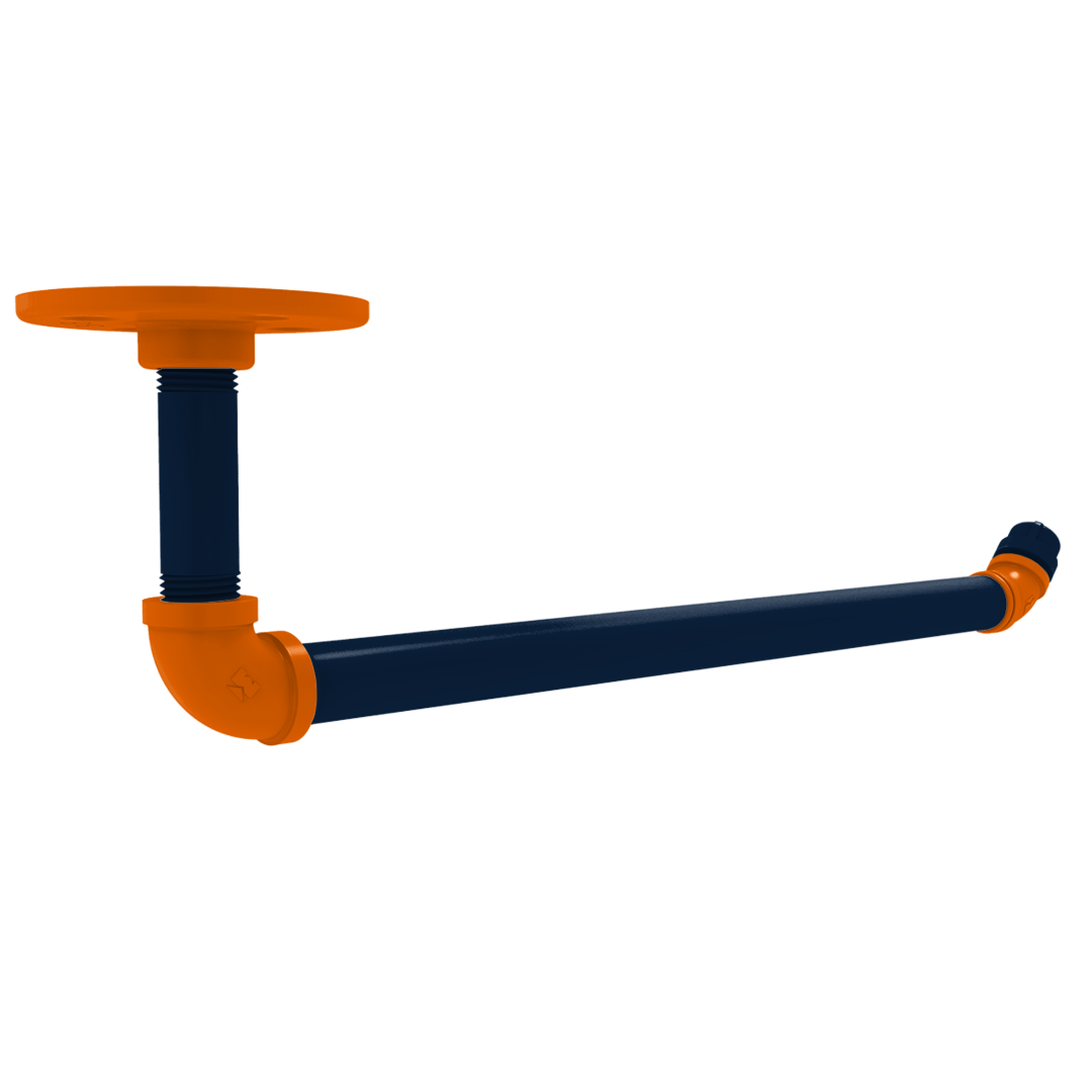 Collegiate Collection Under Cabinet Paper Towel Holder Upstate New York Orange and Navy Edition