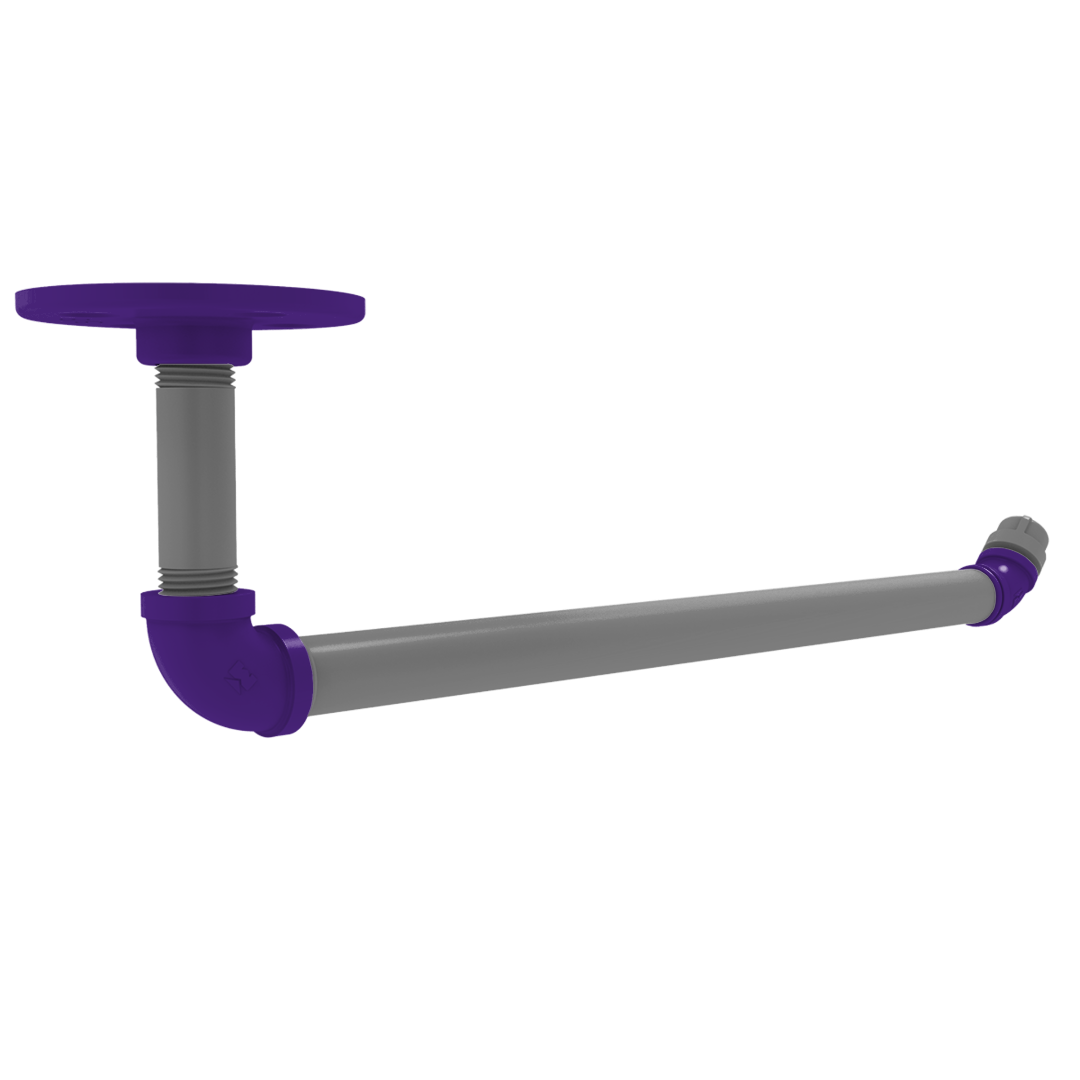 Collegiate Collection Under Cabinet Paper Towel Holder Flint Hills Purple and Silver Edition