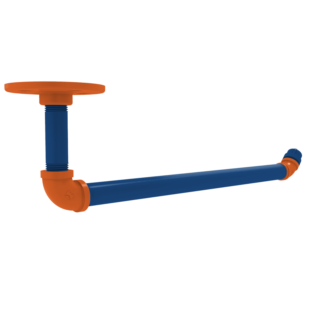 Collegiate Collection Under Cabinet Paper Towel Holder Treasure Valley Blue and Orange Edition