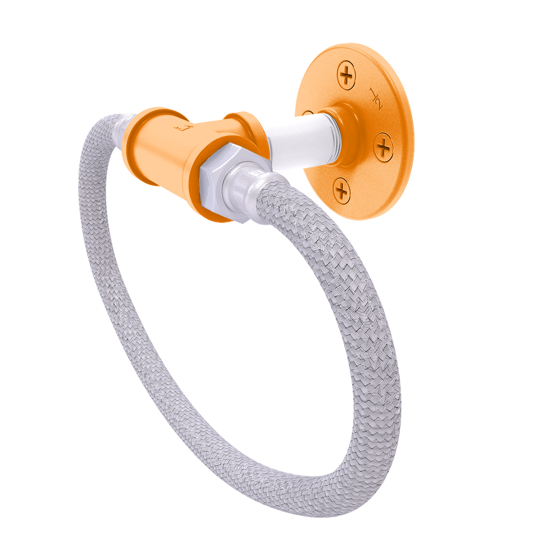 Collegiate Collection Towel Ring with Stainless Steel Braided Ring Knoxville Game Day Edition