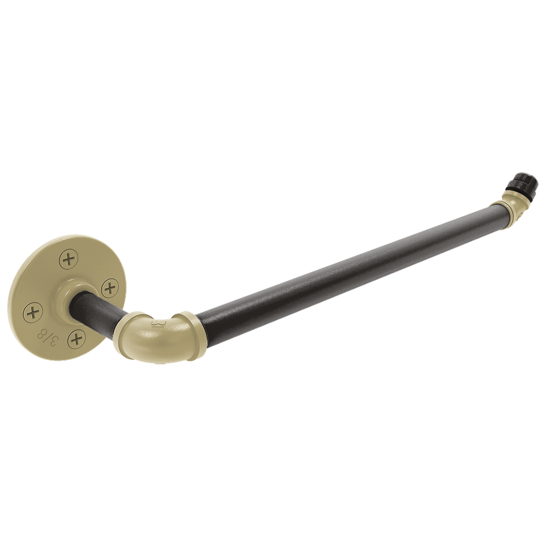 Collegiate Collection Wall Mounted Paper Towel Holder Boulder Black and Gold Edition