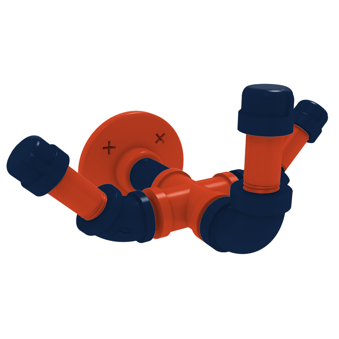 Collegiate Collection Triple Hook Champaign Orange and Blue Edition