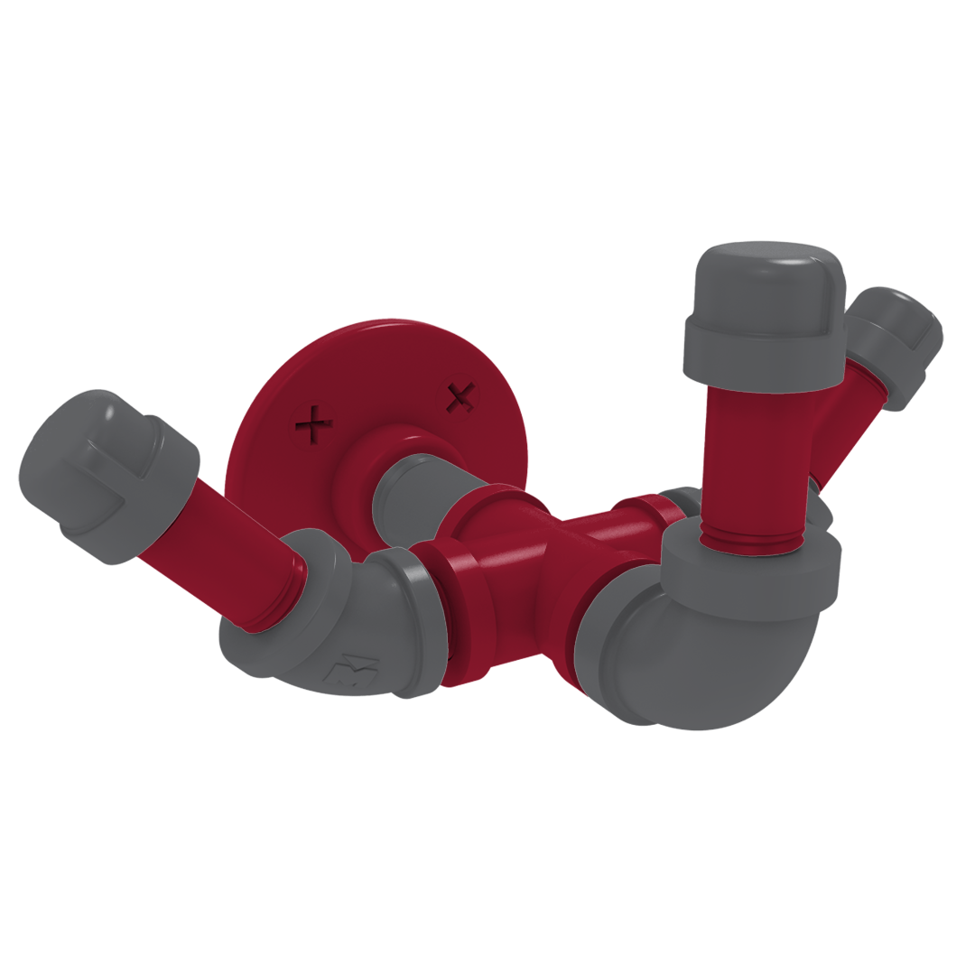 Collegiate Collection Triple Hook Pullman Crimson and Gray Edition