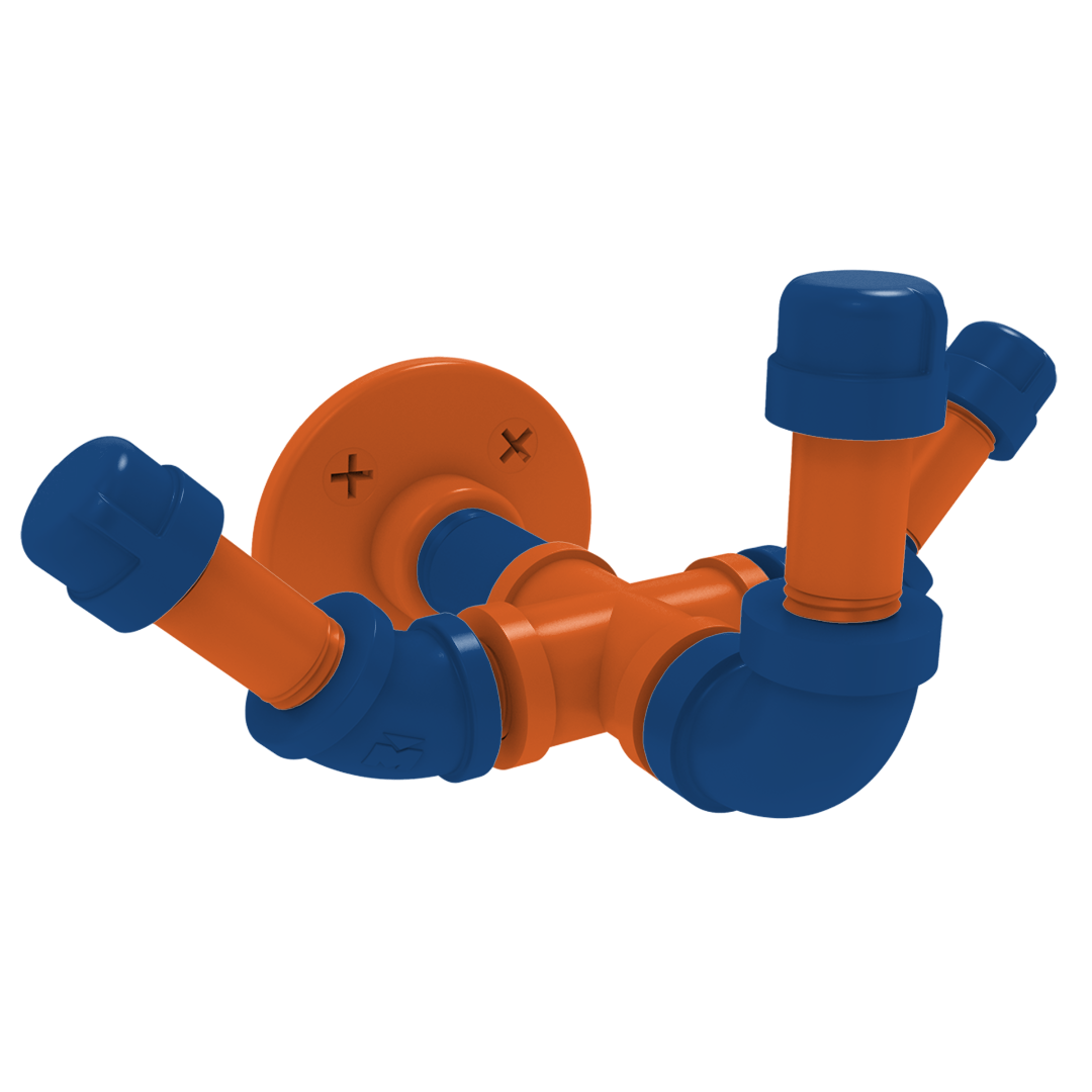 Collegiate Collection Triple Hook Treasure Valley Blue and Orange Edition