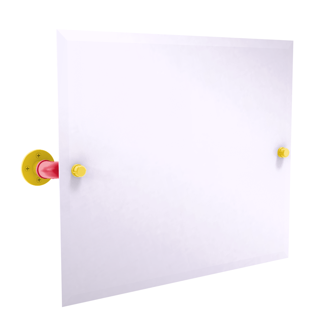 Collegiate Collection Landscape Rectangular Wall Mounted Tilt Mirror Chesapeake Red Black and Gold Edition