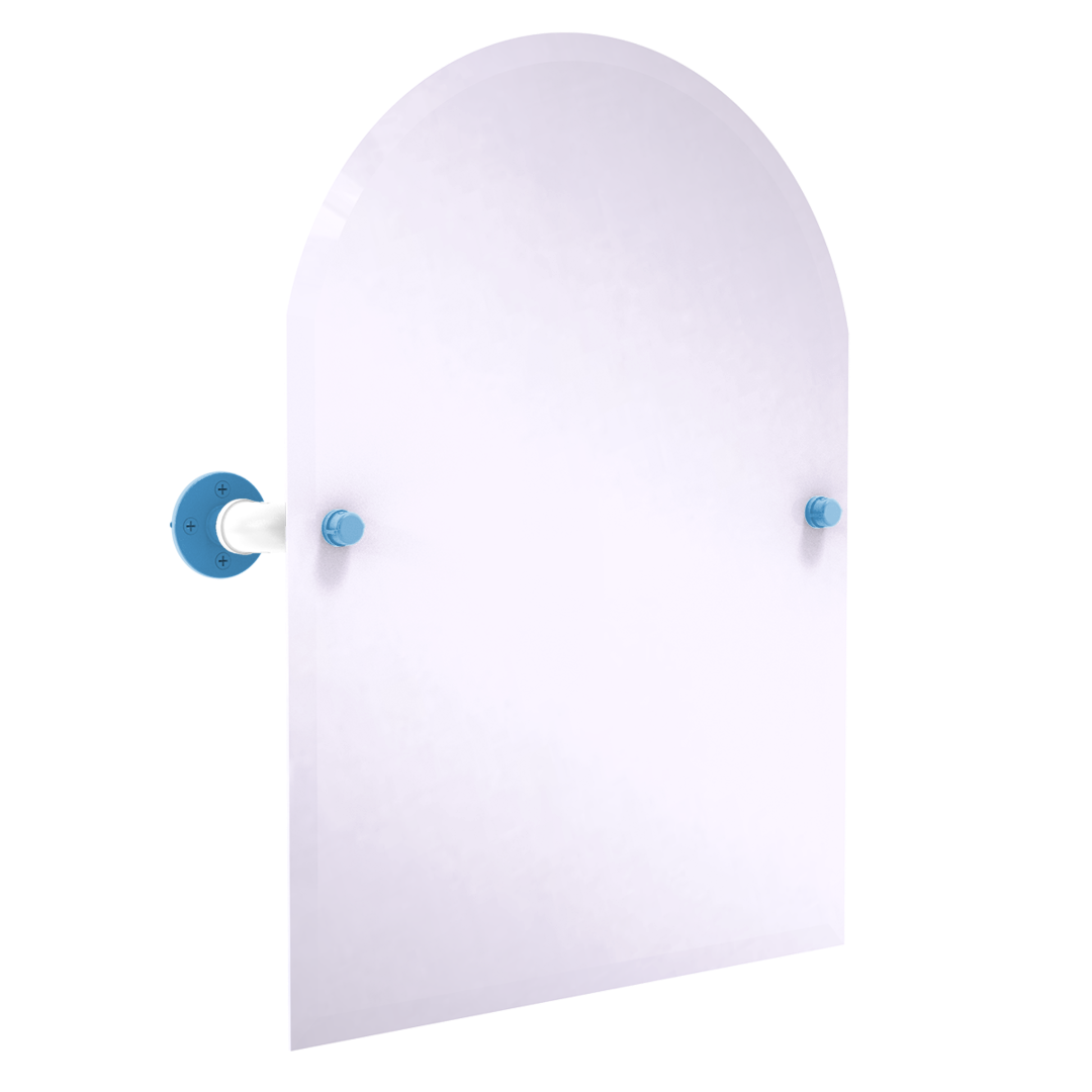 Collegiate Collection Frameless Arched Top Wall Mounted Tilt Mirror Chapel Hill Game Day Edition