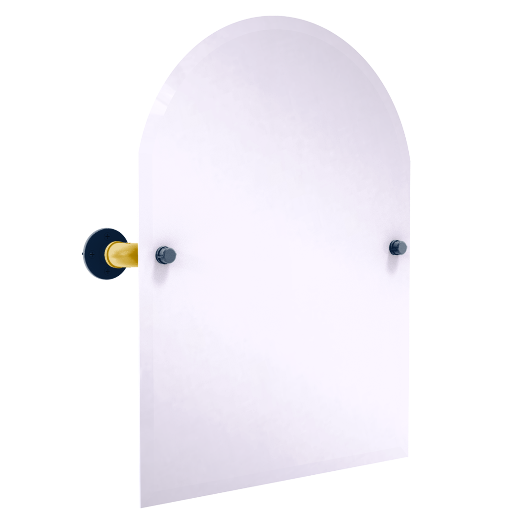 Collegiate Collection Frameless Arched Top Wall Mounted Tilt Mirror South Bend Game Day Edition