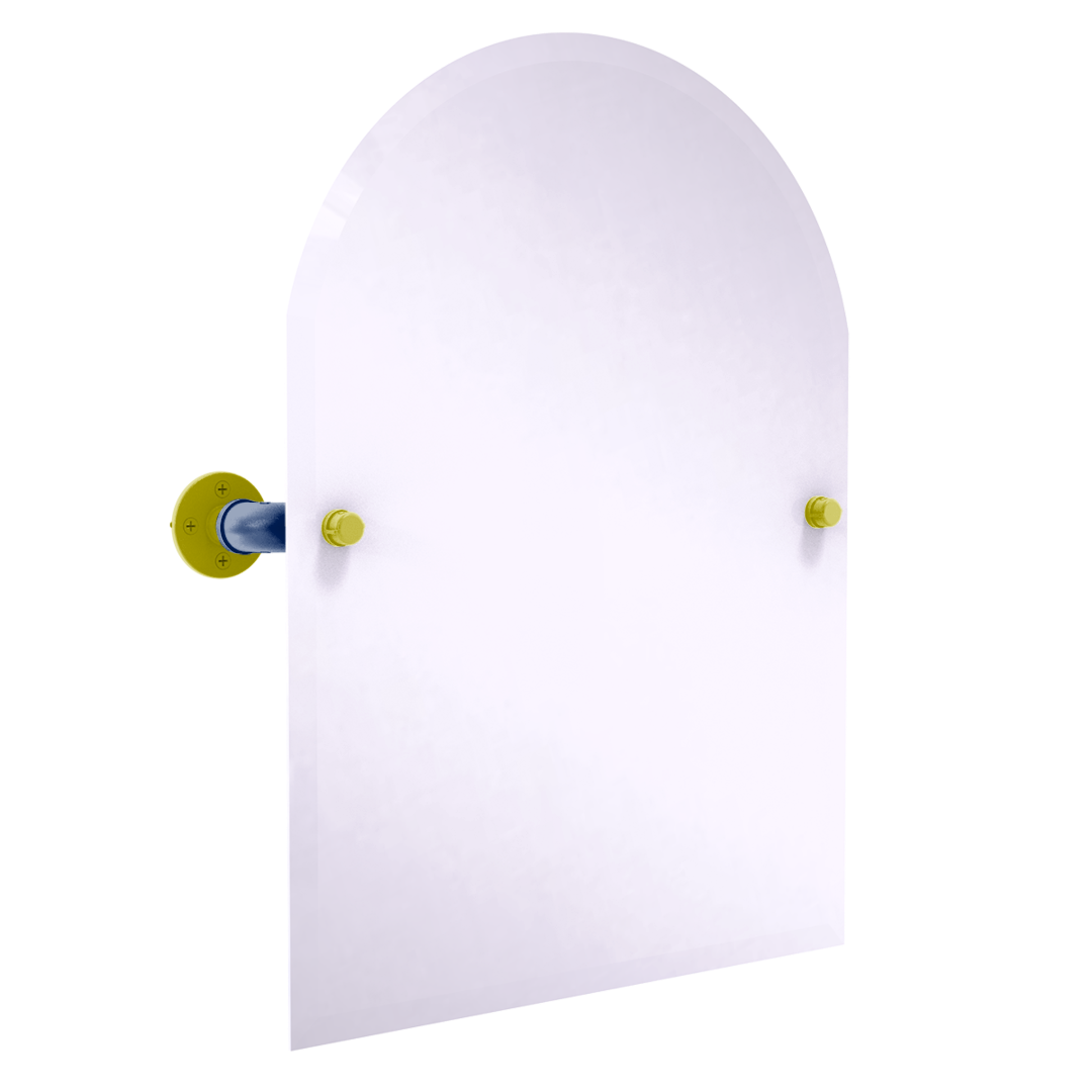 Collegiate Collection Frameless Arched Top Wall Mounted Tilt Mirror Steel City Game Day Edition