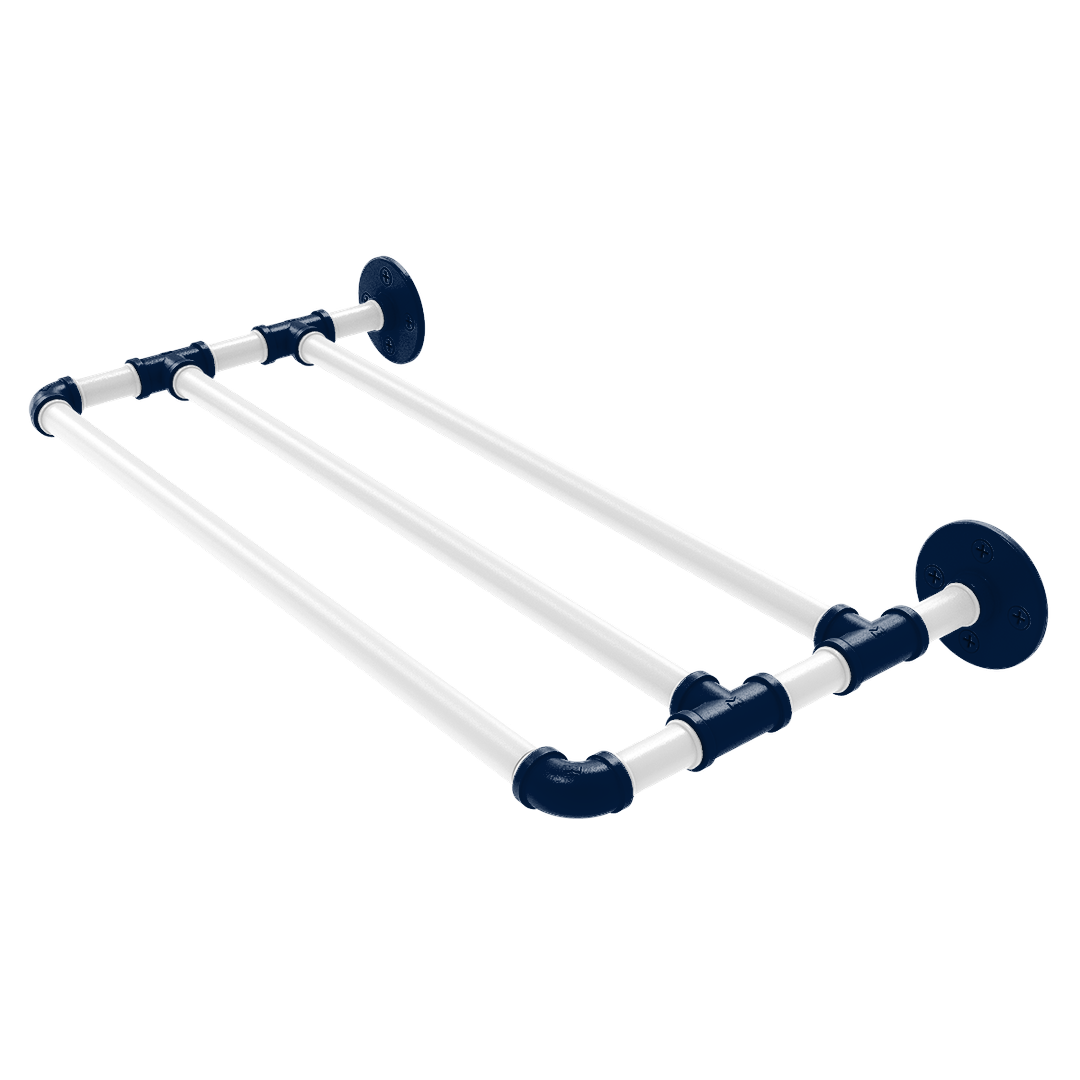 Collegiate Collection Wall Mounted Towel Shelf Keystone State Blue and White Edition