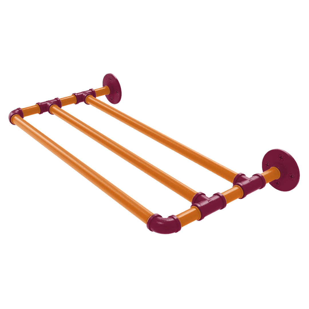 Collegiate Collection Wall Mounted Towel Shelf Blacksburg Game Day Edition