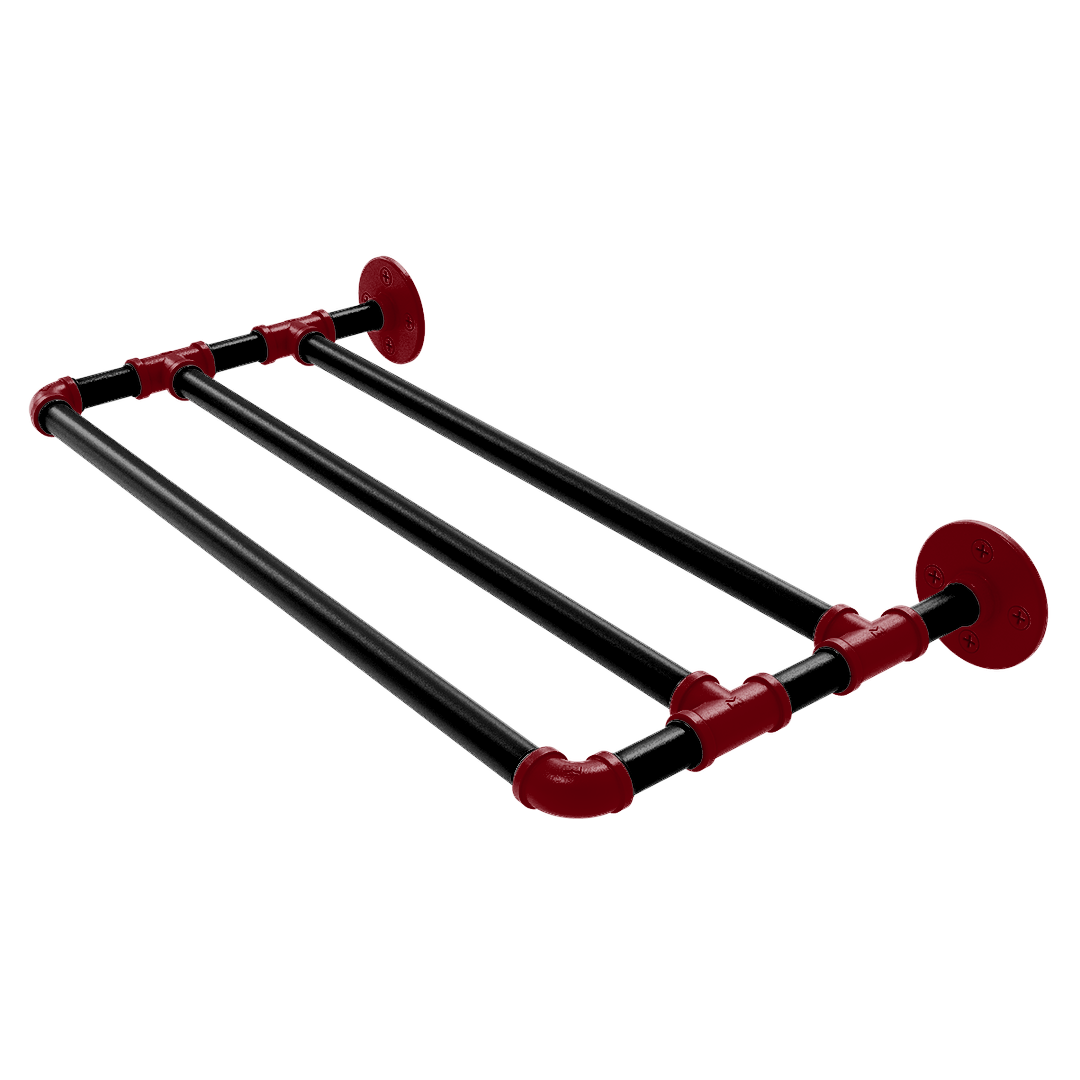 Collegiate Collection Wall Mounted Towel Shelf Columbia Garnet and Black Edition
