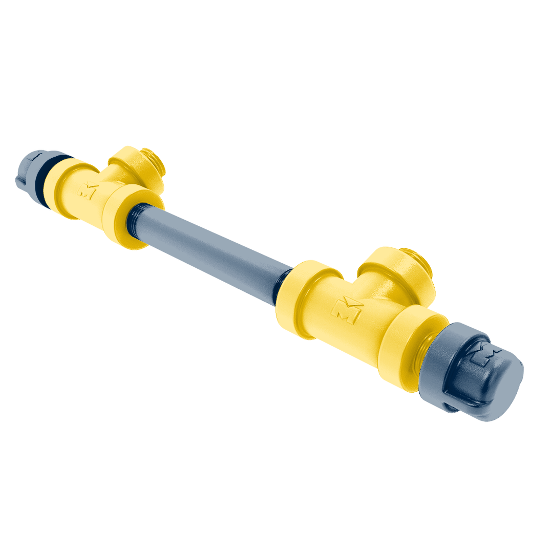 Collegiate Collection 7 Inch Overall Cabinet Pull Great Lakes Maize and Blue Edition