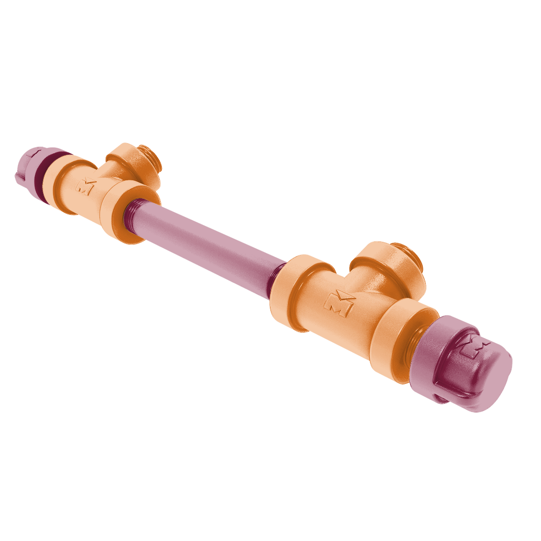 Collegiate Collection 7 Inch Overall Cabinet Pull Blacksburg Game Day Edition