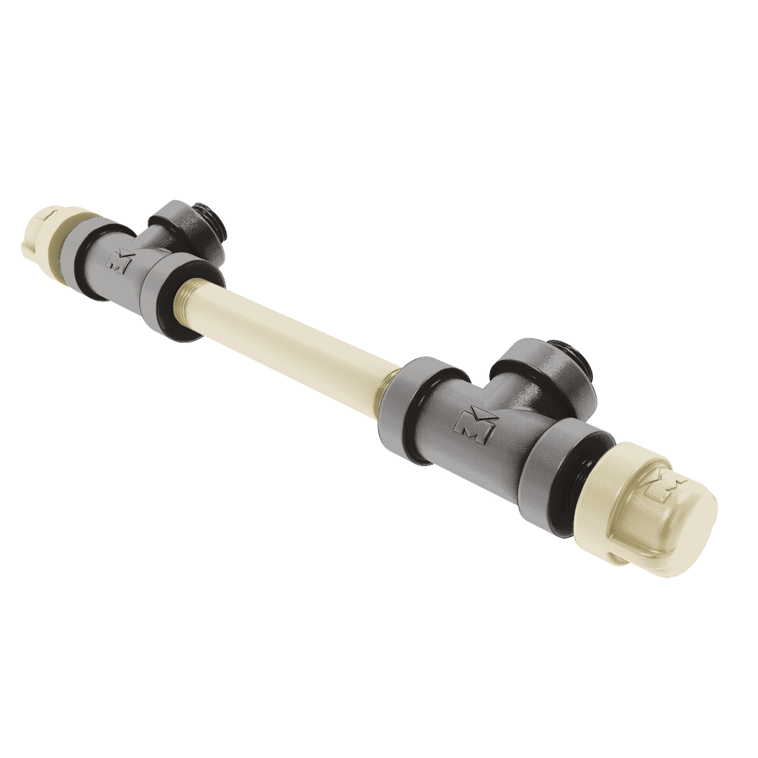 Collegiate Collection 7 Inch Overall Cabinet Pull Boulder Black and Gold Edition