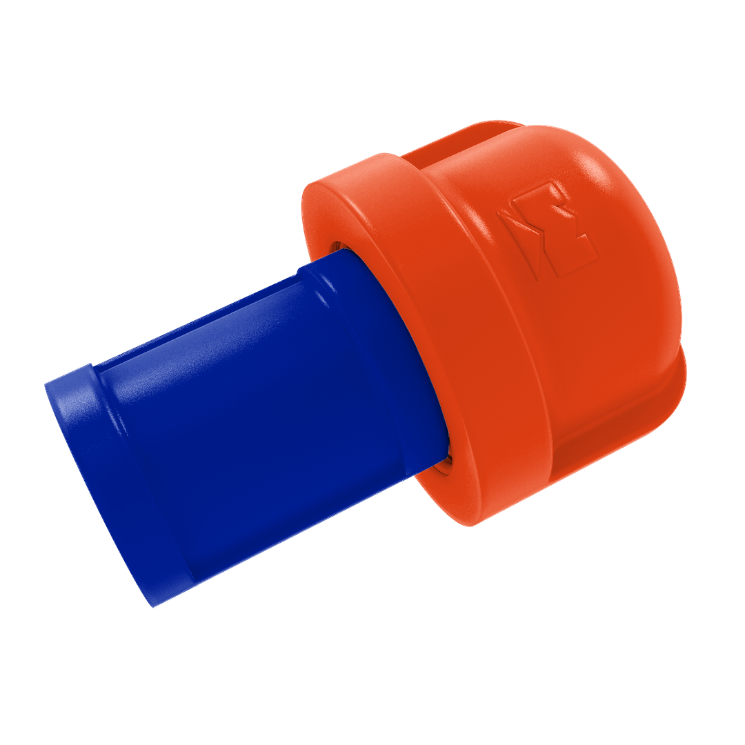 Collegiate Collection 1 Inch Cabinet Knob Swamp Blue and Orange Edition