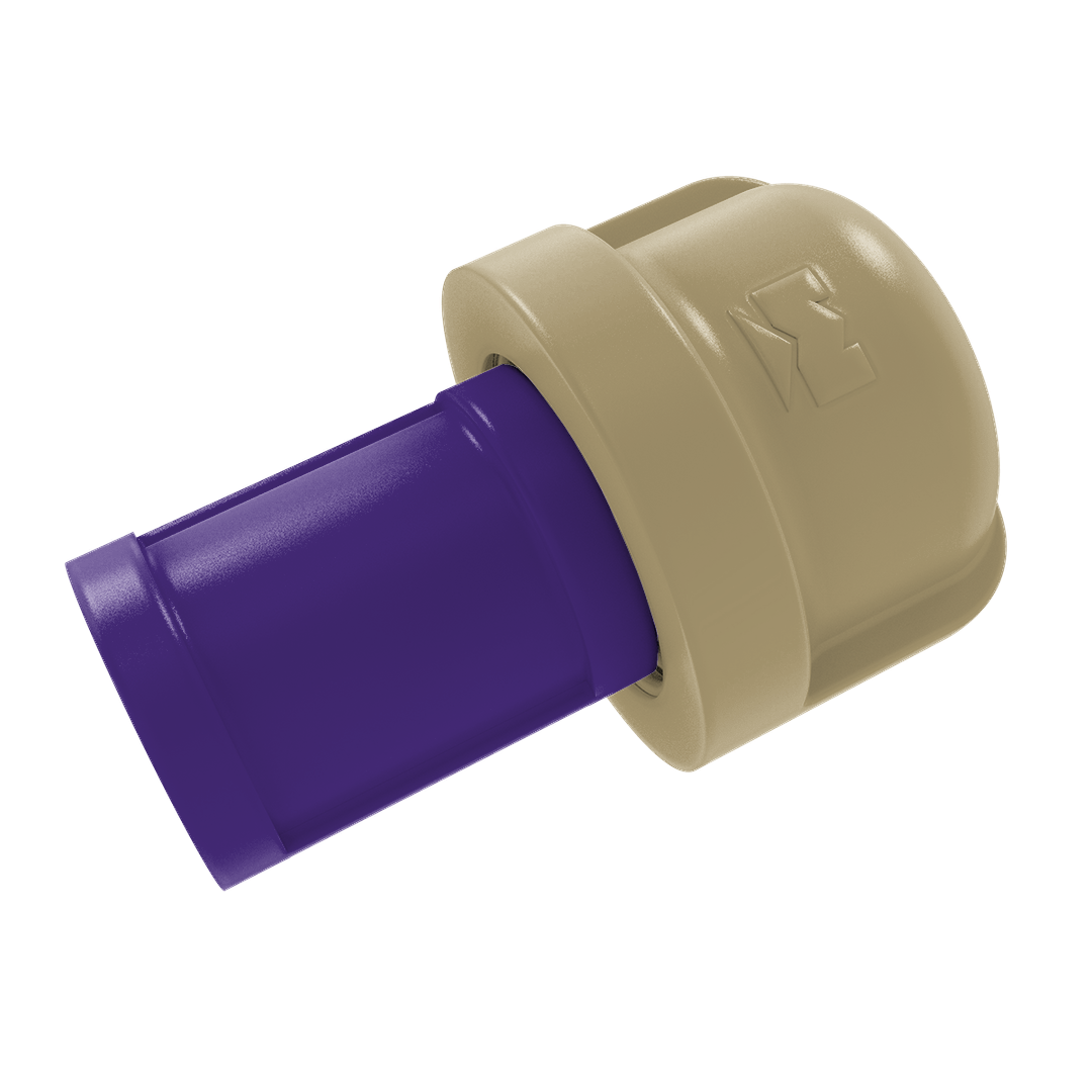 Collegiate Collection 1 Inch Cabinet Knob Seattle Purple and Gold Edition