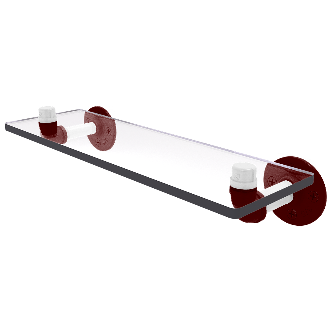 Collegiate Collection Glass Shelf College Station Maroon and White Edition