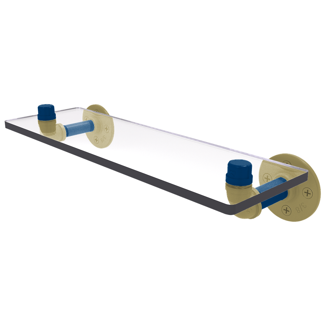 Collegiate Collection Glass Shelf Atlanta Gold and White Edition