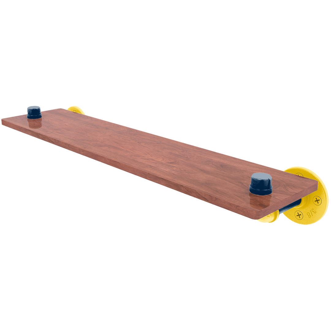 Collegiate Collection Wood Shelf Great Lakes Maize and Blue Edition