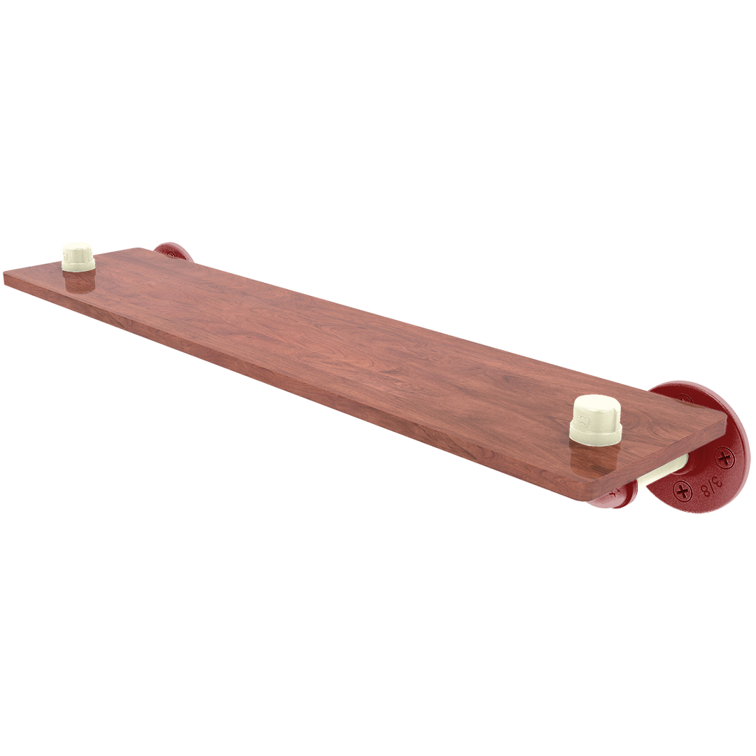 Collegiate Collection Wood Shelf Norman Crimson and Cream Edition